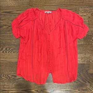 Ro & De Red Blouse